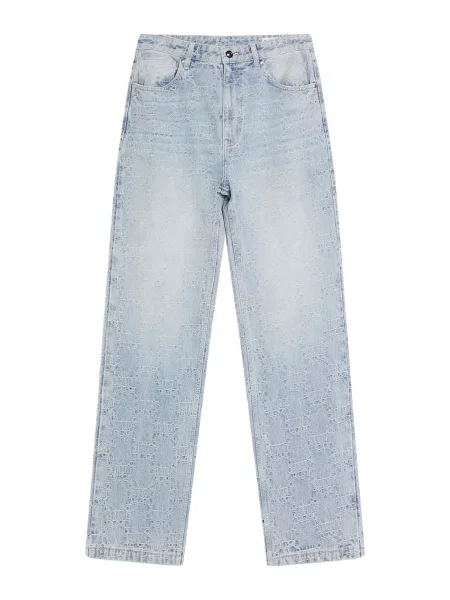 Bershka Džíny džínovina modrá