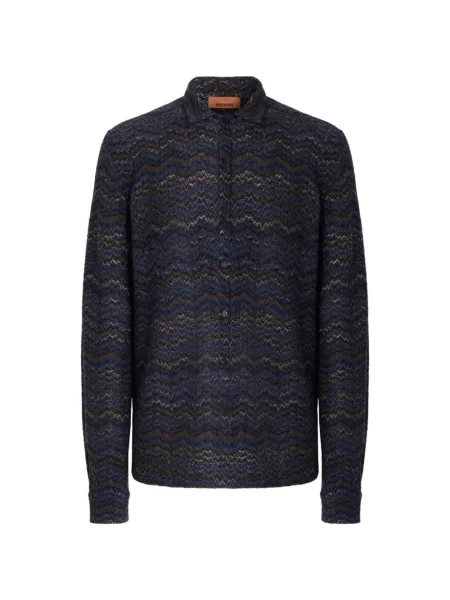 Cămașă Missoni din cașmir albastru