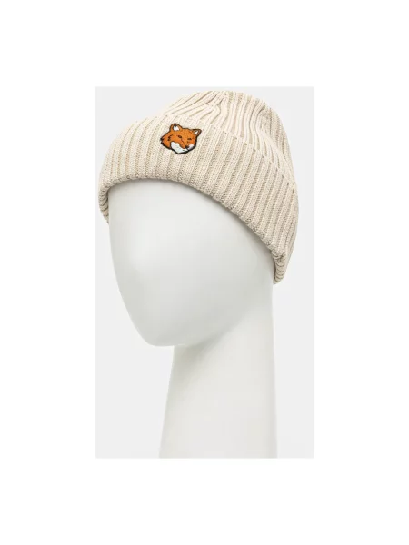 Czapka Maison Kitsune beżowa