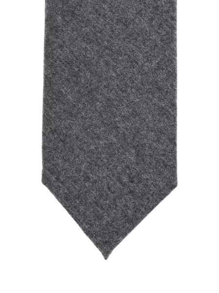 Cravată Barba melange gri