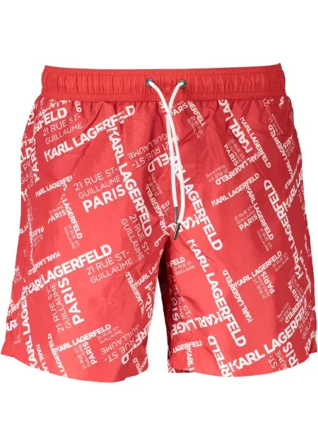 Plavalne hlačke Karl Lagerfeld Beachwear bela