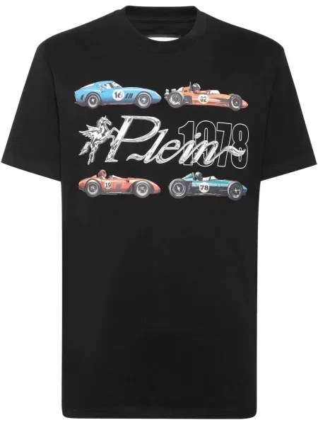Tricou Philipp Plein cu imagine negru