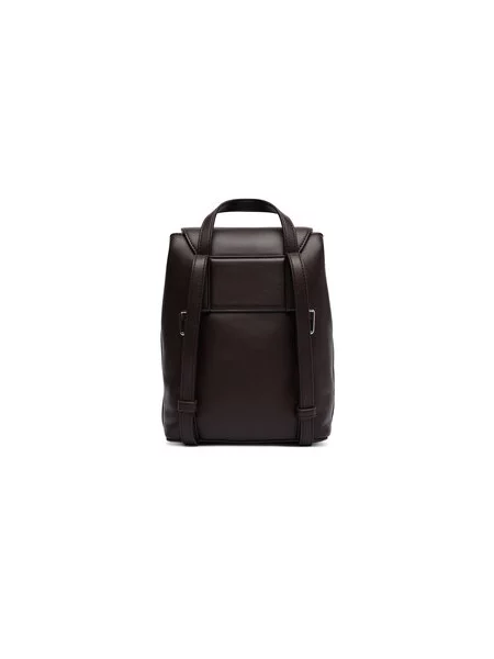 Calvin Klein Ruksak Bold Ck Flap Mini Backpack Tmavo hnedá