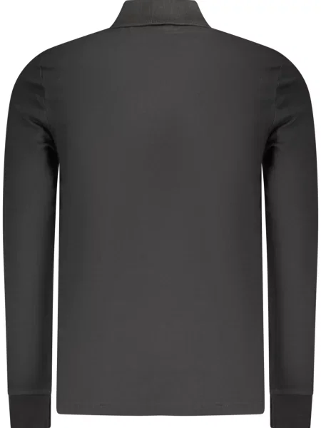 Tricou polo Boss cu mâneci lungi negru