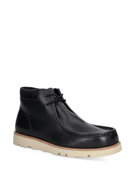 Кожени боти Clarks Originals с връзки черно