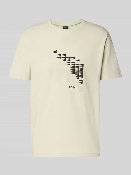 T-shirt o kroju relaxed fit z mieszanki bawełny model TS_NETWORK FLAG' Boss Green