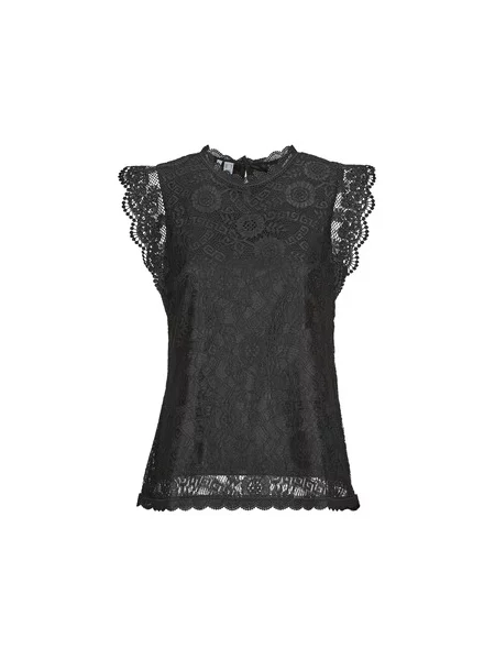 PIECES Bluza črna