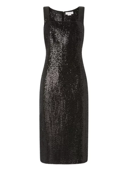 Rochie Genny cu paiete de costum negru