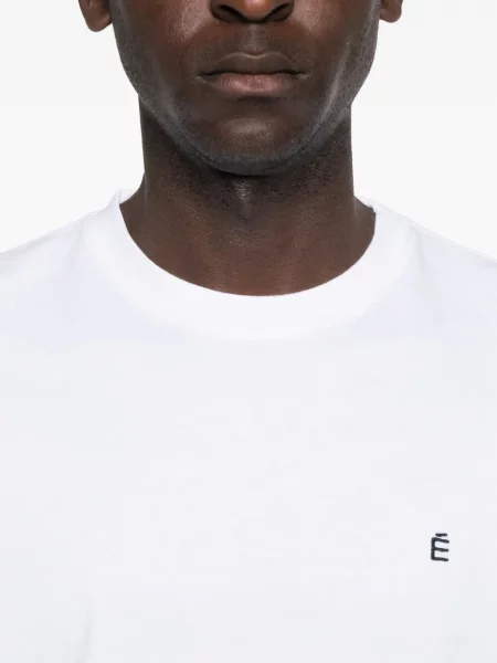 Tricou études Studio cu broderie alb