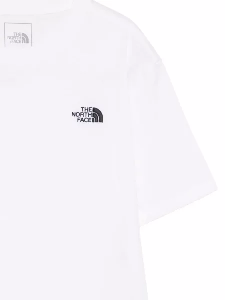 Tricou The North Face cu autograf alb