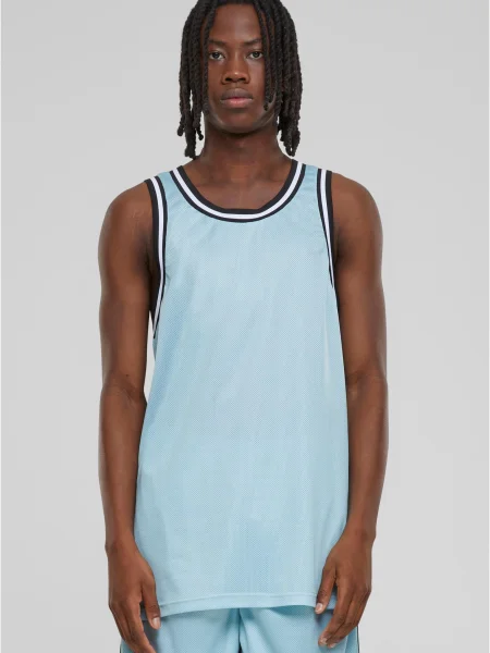 Hálós póló Urban Classics kék