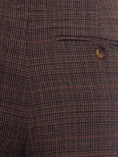 Pantaloni Liu Jo în carouri maro