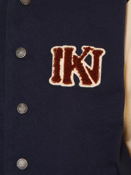Koko Noko Kurtka W Stylu College blau beżowa