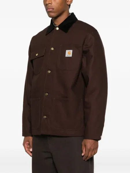 Geacă Carhartt Wip de catifea cord maro