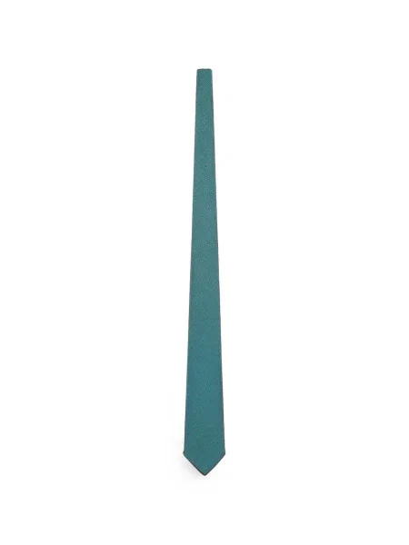 Cravată Kiton de mătase cu imagine cu imprimeu geometric verde