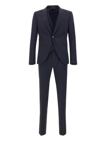 Oblekový jednořadý oblek Corneliani modrý