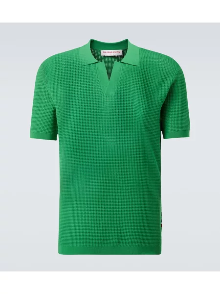 Polo Orlebar Brown tricotate verde