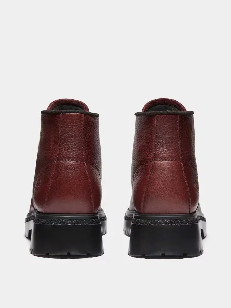 Кожаные ботинки Timberland бордовые