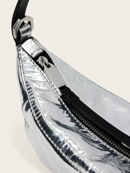 Кожаная сумка хобо Allsaints
