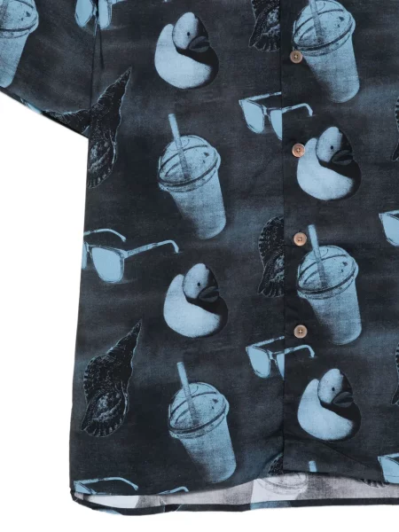 Cămașă Paul Smith scurtă albastru