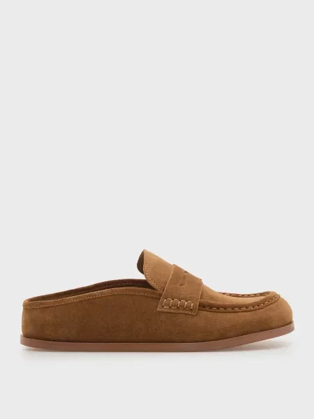 Замшевые мюли Prpy коричневые