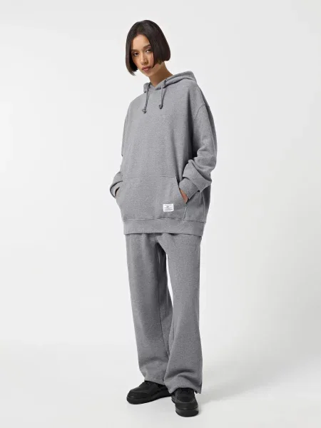 Махровое худи Alpha Industries серое