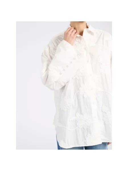 ROTATE Birger Christensen Bluzki i koszule Kobieta S Camicia Oversize biały