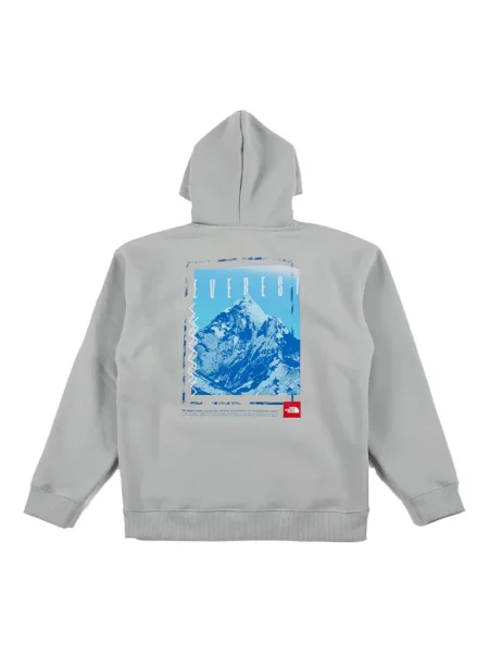 Суичър с качулка The North Face сиво