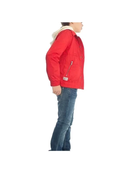 Geacă de blugi copii Pepe Jeans roșu