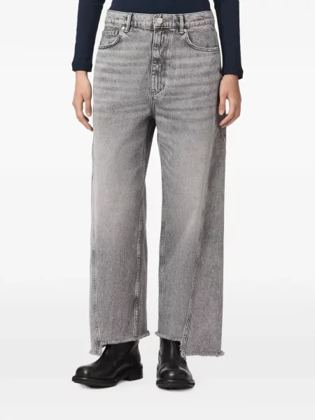 Blugi cu picior larg Allsaints gri