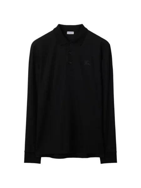 Lung tricou polo Burberry negru