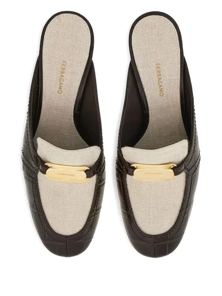 Papuci tip mules Ferragamo