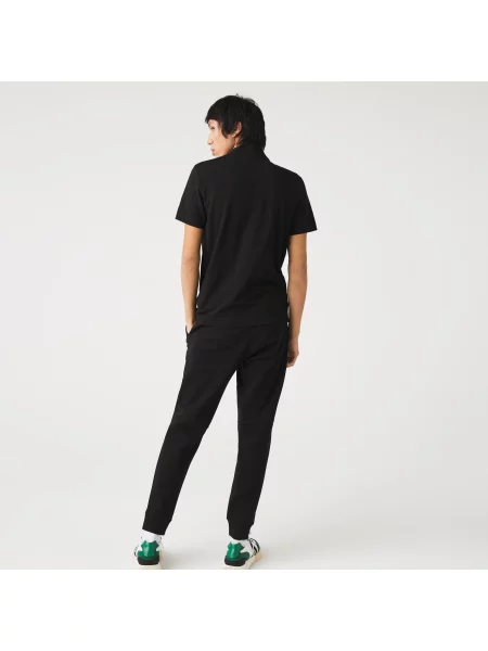 Lacoste Spodnie Dresowe Slim Fit Z Mieszanki Bawełny Melanżowej czarne