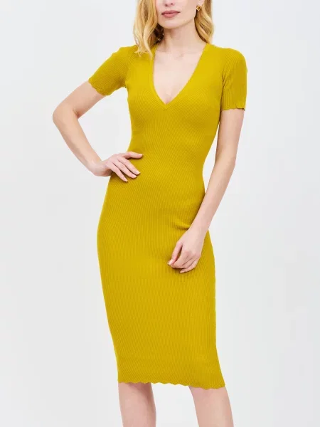 Платье Elisabetta Franchi желтое