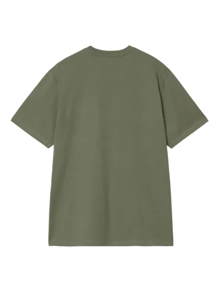 Tricou Carhartt Wip cu autograf verde