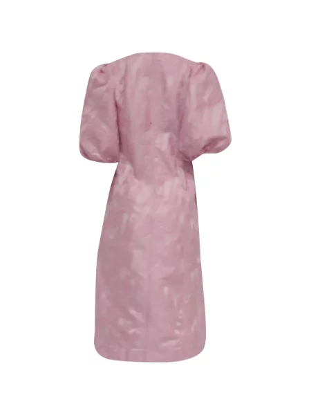 Rochie Ganni din jacard roz