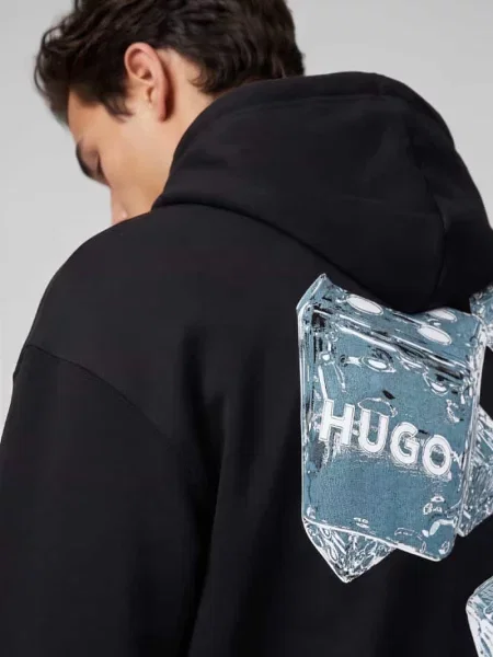 HUGO Bluza Dewerhood  czarny