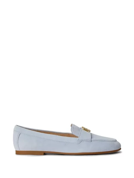 Pantofi loafer Lauren Ralph Lauren din piele de căprioară cu autograf albastru