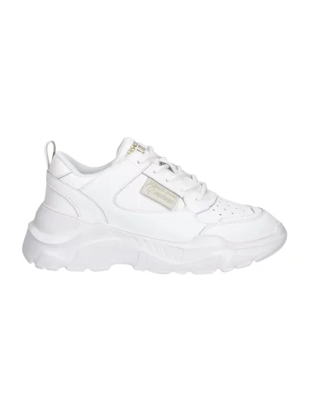 Sneakersy Versace Jeans Couture sznurowane skórzane białe