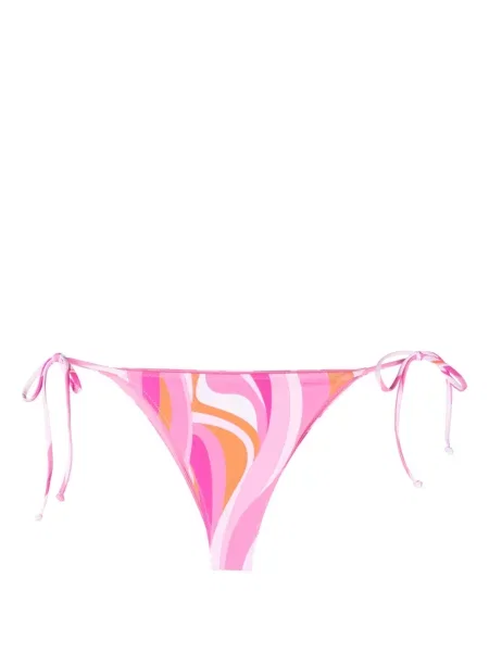 Bikini Mc2 Saint Barth cu imagine cu imprimeu abstract roz