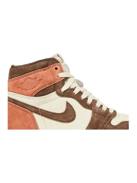 Sneakersy Jordan 1 Retro zamszowe retro brązowe
