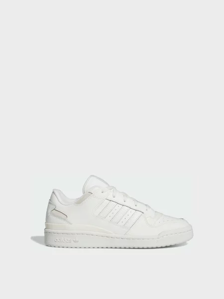 Кожаные кроссовки Adidas Forum белые