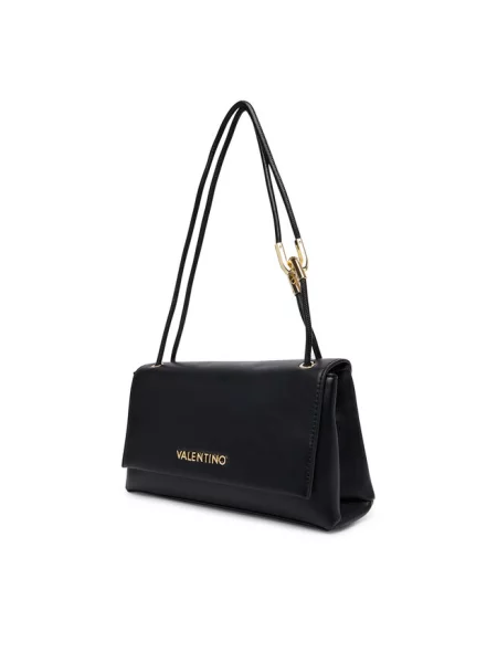 Torba na ramię z detal z logo Valentino Bags czarna