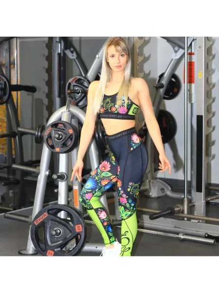 Legginsy sportowe EXTREME HOBBY FOLK czarne