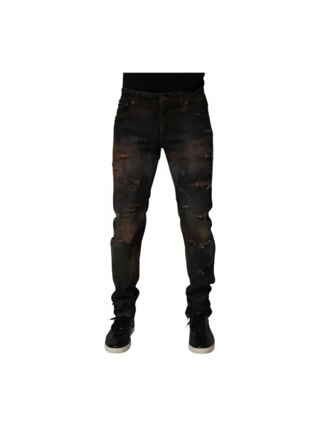 Skinny jeansy skinny Dolce And Gabbana czarne