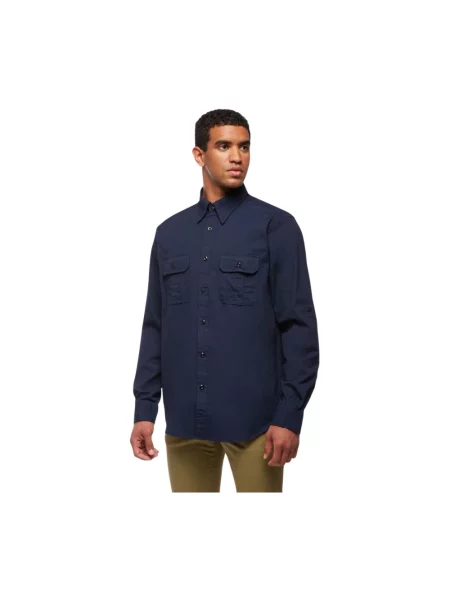 Koszula Brooks Brothers płócienna niebieska