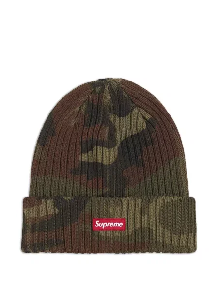 Căciulă Supreme cu model camuflaj verde
