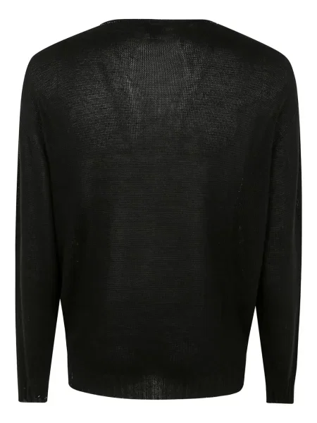 Sweter Md75 z okrągłym dekoltem czarny