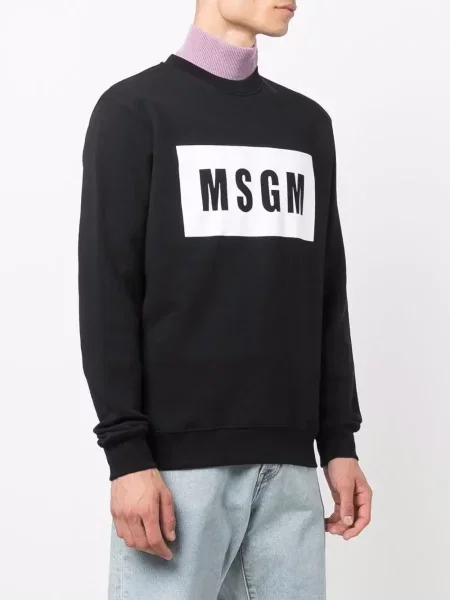 Mikina Msgm s potiskem černá