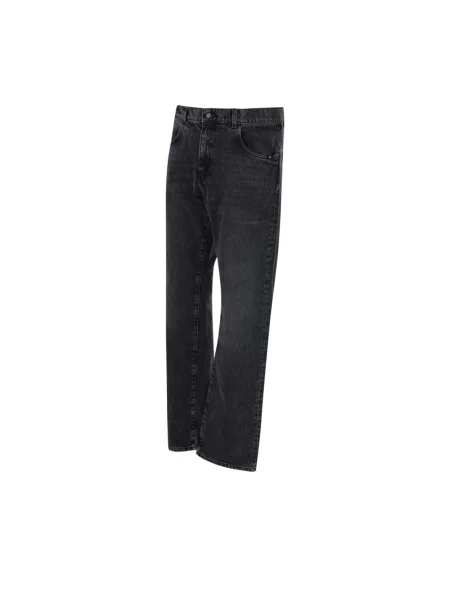 Jeansy straight leg Amish czarne